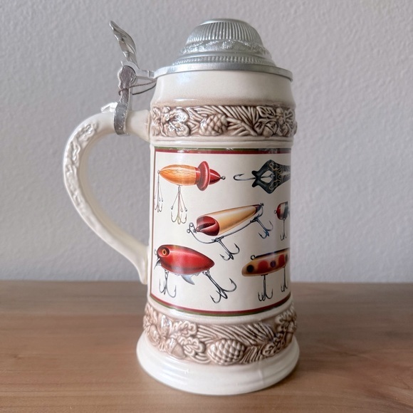jon Q. Wright Other - Jon Q. Wright rare vintage fishing lures stein with original tag